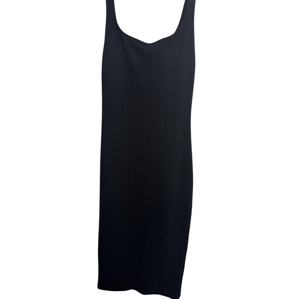 2/$30 Zara Black Small Midi Sleeveless Bodycon Dress - Picture 6 of 13